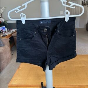 Aeropostale Black Denim Shorts